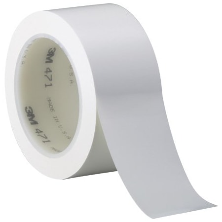 Bsc Preferred 2'' x 36 yds. White 3M 471 Vinyl Tape, 3PK T9674713PKW